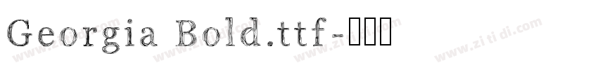 Georgia Bold.ttf字体转换